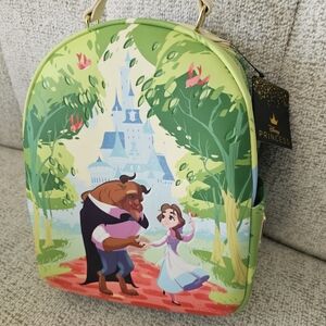 Disney Princess Belle Green and Pink Backpack
